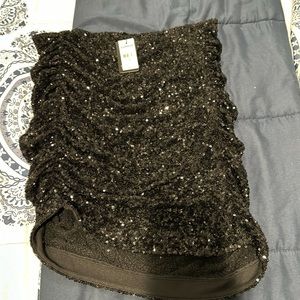 Express Blk Sequin Skirt. Never Worn  Sz M
